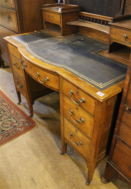 Edwardian oak writing desk